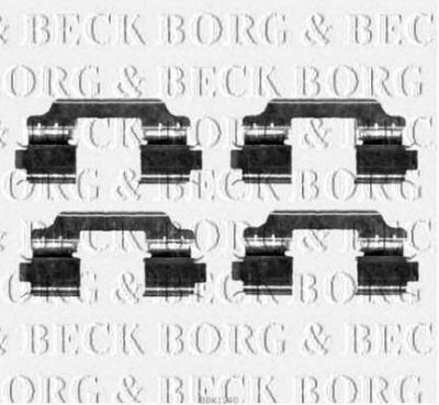 BORG & BECK bbk1240 -  Комплектующие, колодки дискового тормоза